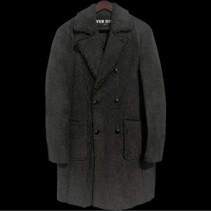 Riverstone Charcoal/Grey Faux Fur Coat M